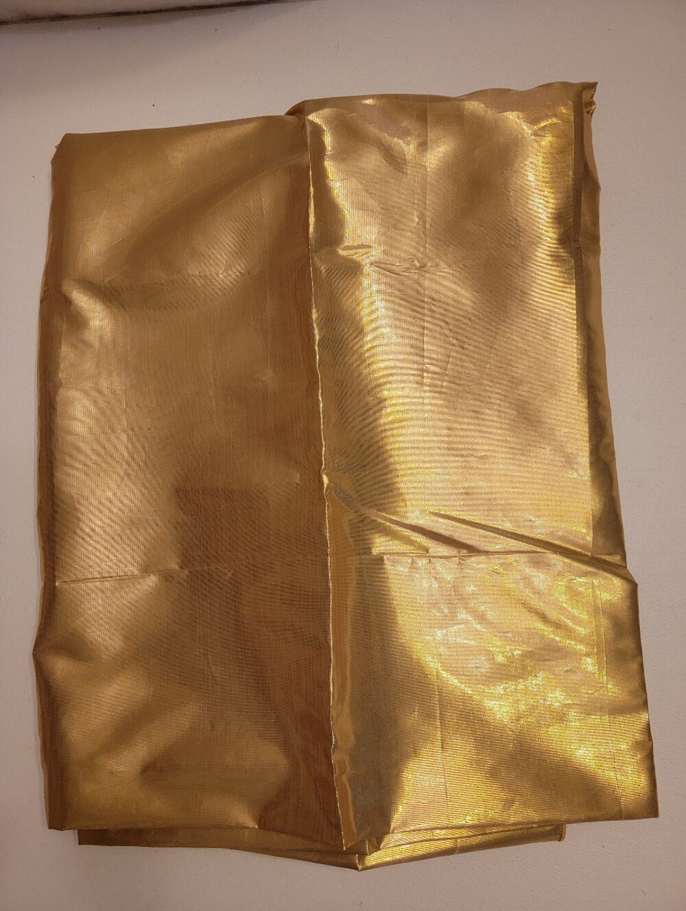 Holiday Time Gold Lame Oblong 60"X 84" Tablecloth